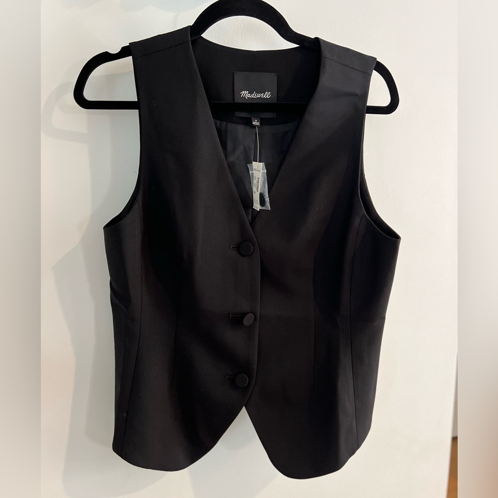 NWT Madewell Fitted Button Vest